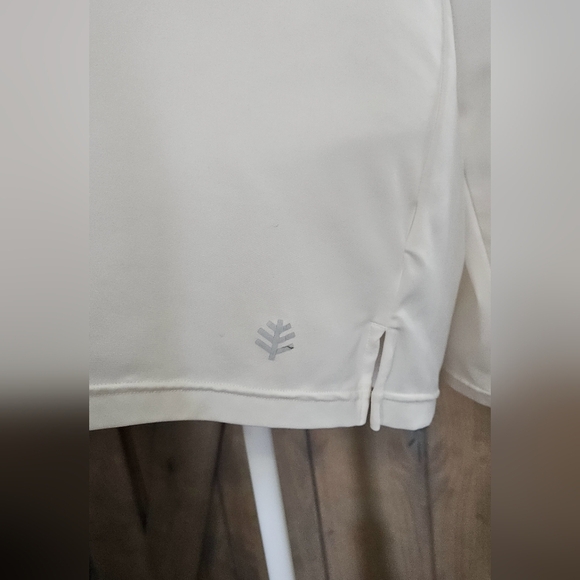 COOLIBAR Ultimate Half-Zip Rash Guard in White. Size large - Picture 7 of 12